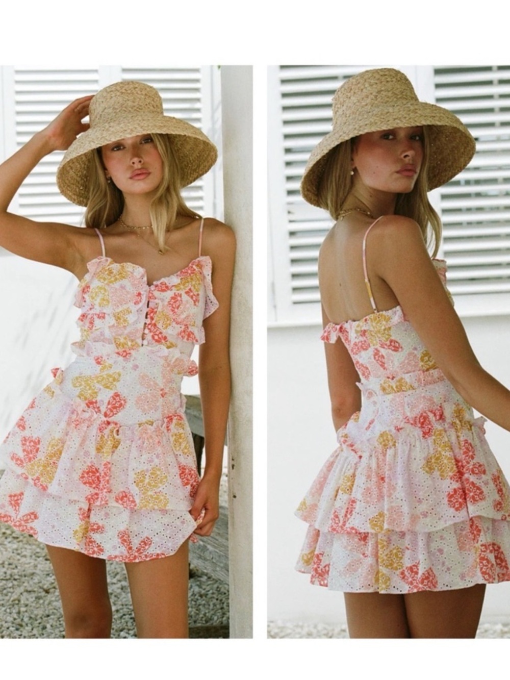 Sabo Luxe Hanalei Frill Dress L
